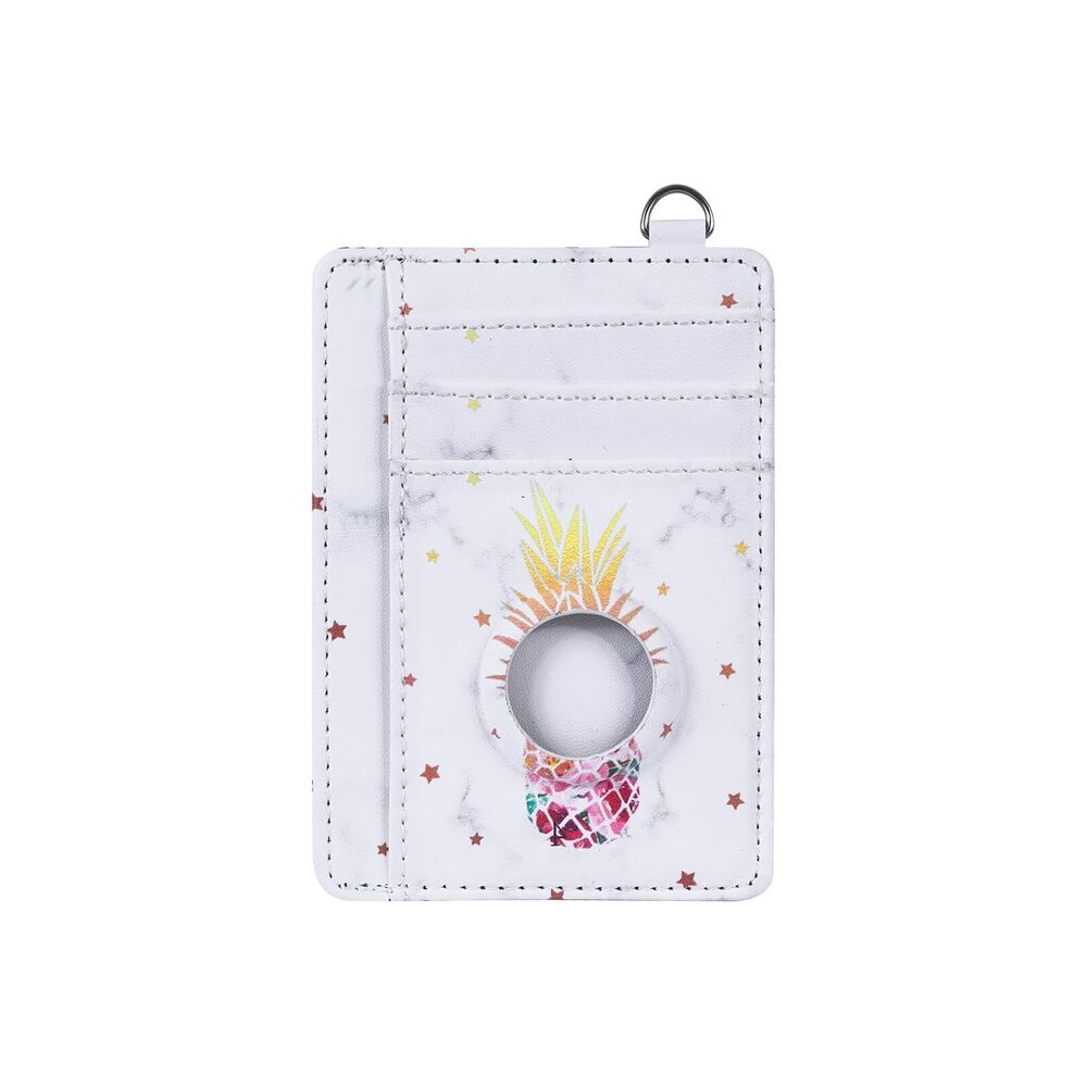 5016 for AirTag Wallet Case Girls, Cute Slim Minimalist Front Pocket Wallet